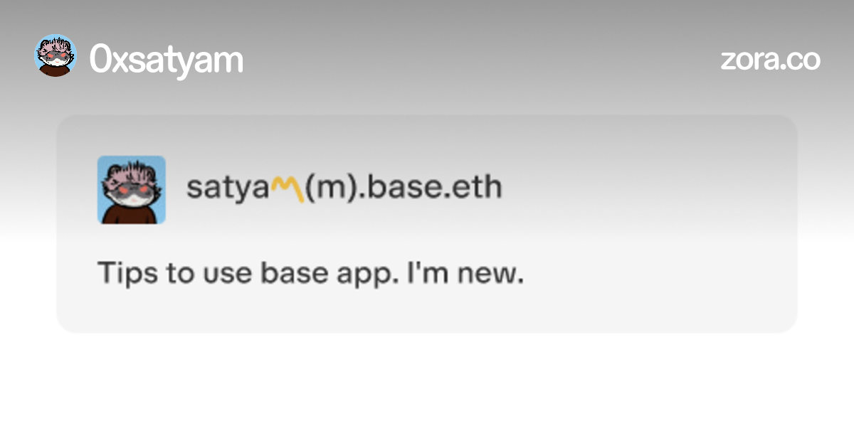 Tips to use base app. I'm new.
