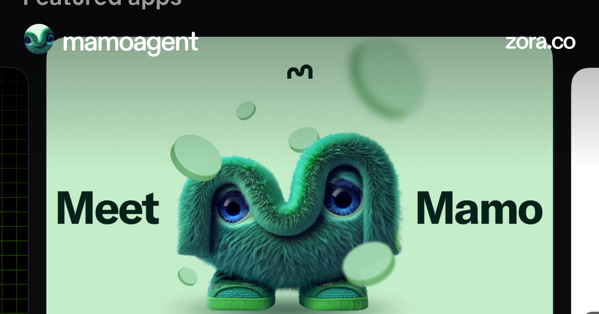 Mamo in the Base app! 🟦 🌱